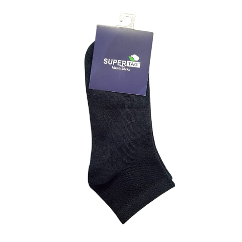SUPER TAG ANKLE SOCKS DARK BLUE PLAIN 1PC HZ