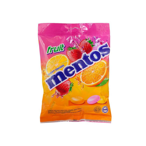 MENTOS CANDY BAG FRUIT 135 GM