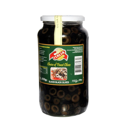 ITALIA BLACK OLIVES SLICED 935 GM