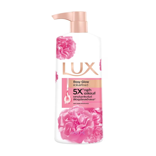 LUX BODY WASH MOISTURIZING SOFT ROSE 450 ML
