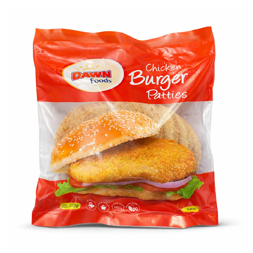 DAWN CHICKEN BURGER PATTIES 6 PCS PACK 372 GM