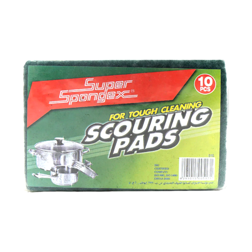 SUPER SPONGEX SCOURING PADS 10PC PACK