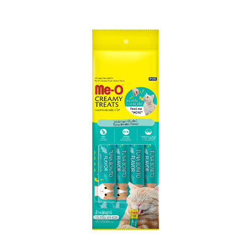 ME-O CAT FOOD CREAMY TREATS BONITO FLAVOR 60 GM