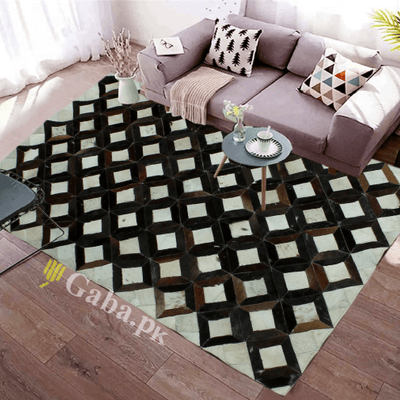 Cow Skin Patchwork Rug  4x6 ft