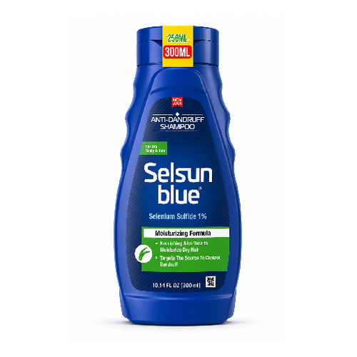 SELSUN BLUE ANTI DANDRUFF SHAMPOO MOISTURIZING ALOE 300ML
