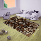 Cow Skin Patchwork Rug  4x6 ft
