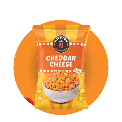 POP NOSH POPCORN CHEDDAR CHEESE 18 GM