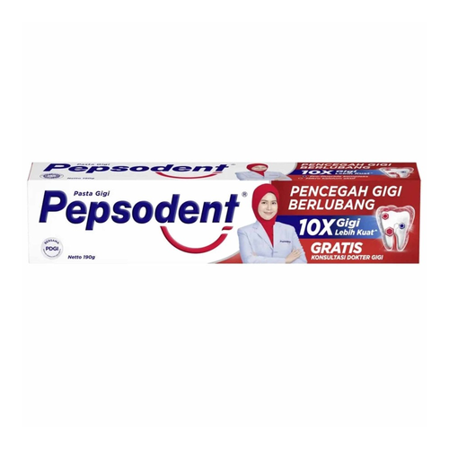 PEPSODENT TOOTH PASTE PENCEGAN GIGI BERLUBANG 190 GM