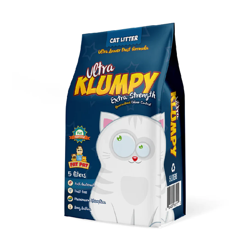KLUMPY CAT LITTER ULTRA STRENGTH GUARANTEED ODOUR CONTROL 5