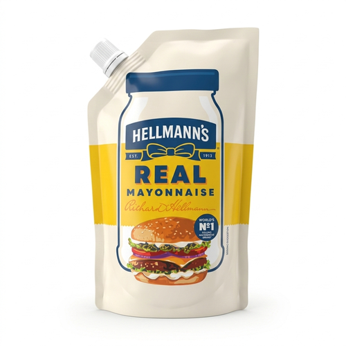 HELLMANNS REAL MAYONNAISE POUCH 475ML