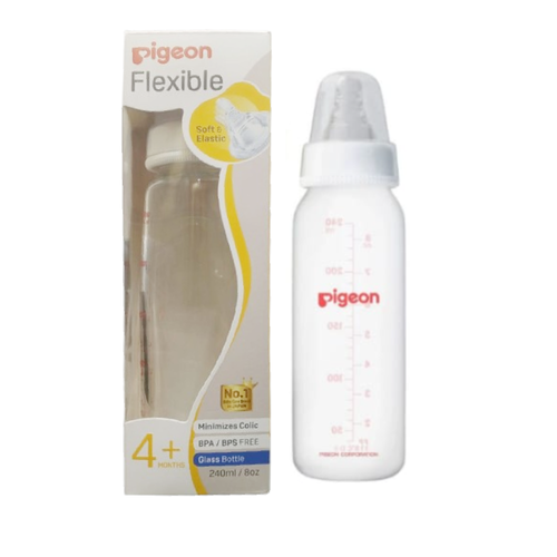 PIGEON BABY FEEDING BOTTLE FLEXIBLE 4M+ 240 ML 79218