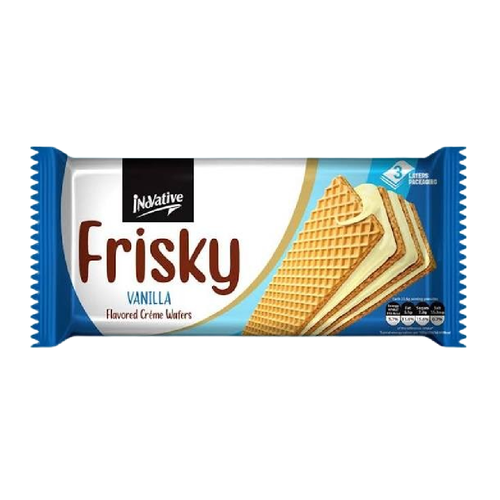 INOVATIVE FRISKY VANILLA CREAM WAFERS 75 GM