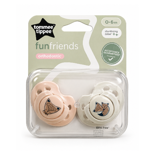 TOMMEE TIPPEE BABY SOOTHERS FUN STYLE 0-6M / 43335792