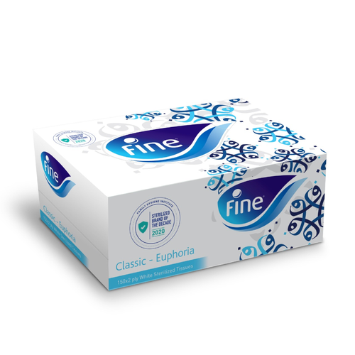 FINE CLASSIC EUPHORIA 2PLY TISSUE BOX