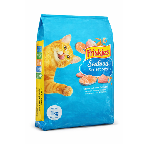 PURINA FRISKIES CAT FOOD ADULT SEAFOOD SENSATION 1.1 KG