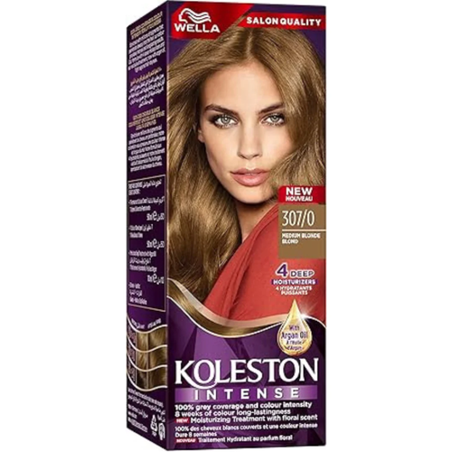 WELLA KOLESTON HAIR COLOR CREAM MEDIUM BLONDE 307/0 PC
