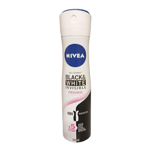 NIVEA DEODORANT INVISIBLE BLACK & WHITE CLEAR 72H 150 ML