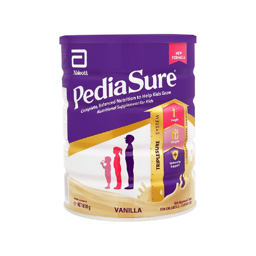 PEDIASURE NUTRITIONAL SUPPLEMENT POWDER FOR KIDS VANILLA TIN 850 GM