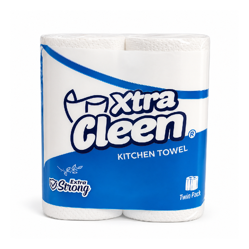 XTRA KLEEN KITCHEN TOWEL LARGE TWIN PACK
