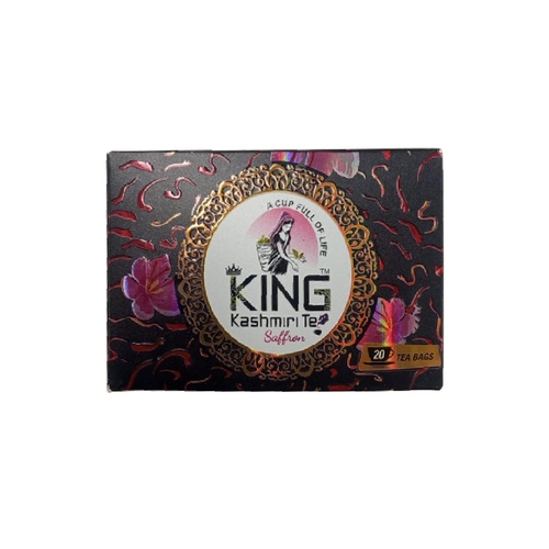 KING KASHMIRI TEA BAGS SAFRON FLAVOUR 20 PC