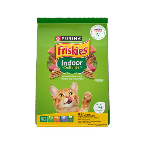 PURINA FRISKIES CAT FOOD ADULT INDOOR DELIGHTS 1.1 KG