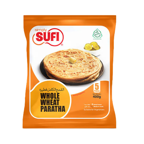 SUFI WHOLE WHEAT PARATHA (5 PCS) 400 GM