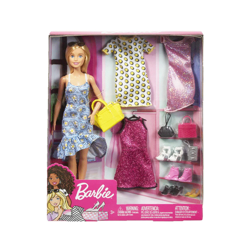 GDJ40 BARBIE DOLL WITH DRESS ACC