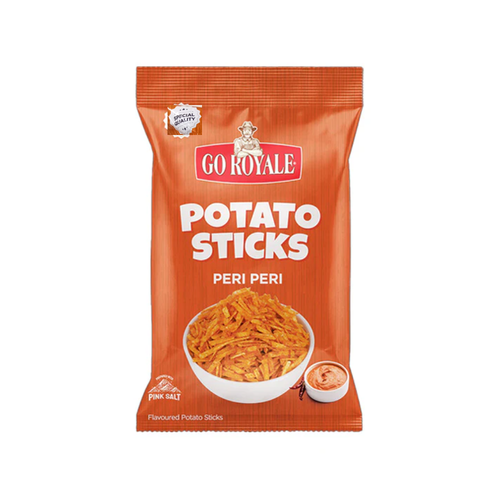 GO ROYALE POTATO STICKS PERI PERI 120 GM