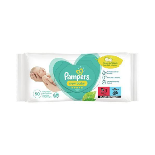 PAMPER WIPES SENSITIVE 50PC BASIC