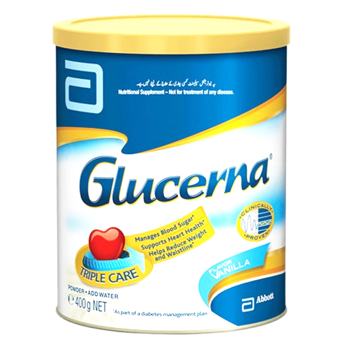 GLUCERNA NUTRITIONAL SUPPLEMENT POWDER VANILLA TIN 400 GM
