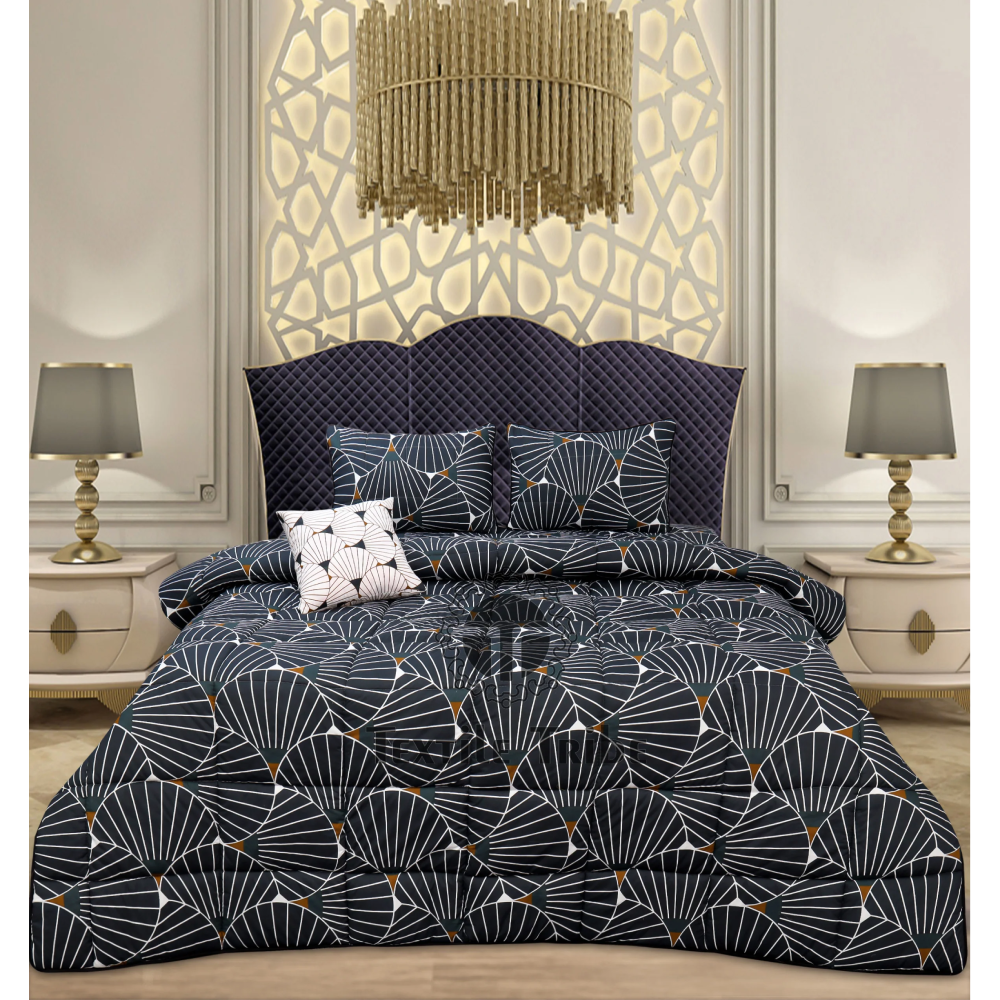 FEATHER 4 PCS QUILTED BED SPRED