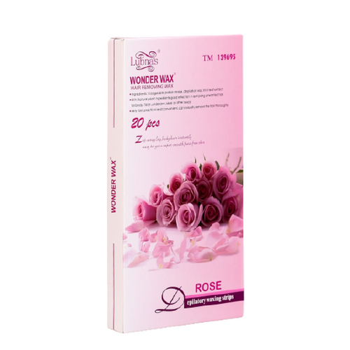 LUBNAS WONDER WAX STRIPS ROSE HAIR REMOVING 20S
