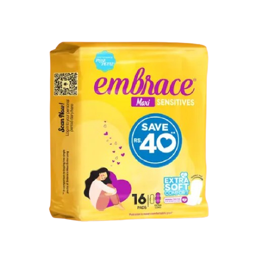 EMBRACE SENSITIVE MAXI EXTRA LONG VALUE PACK 16 PCS
