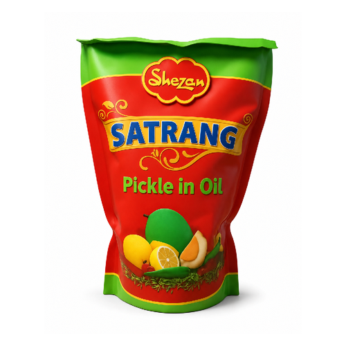 SHEZAN SATRANG MIX PICKLE IN OIL POUCH 800 GM