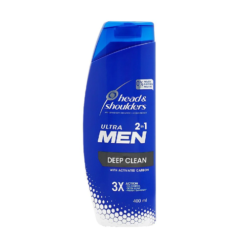 HEAD & SHOULDER SHAMPOO ULTRA MEN DEEP CLEAN 2IN1 400 ML