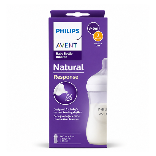 PHILIPS AVENT FEEDING BOTTLE 260 ML 1M+ SCY903/01
