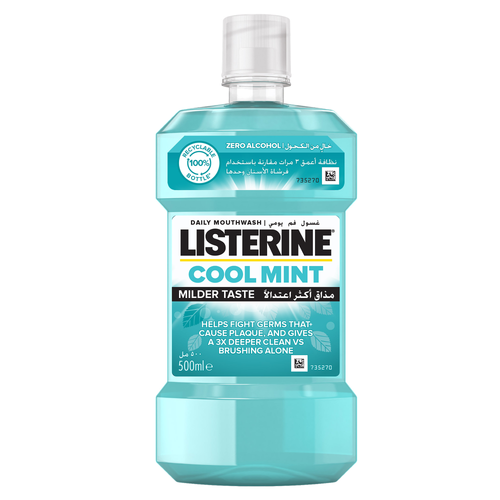 LISTERINE MOUTH WASH ZERO ALCOHOL 500 ML