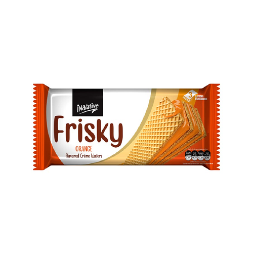INOVATIVE FRISKY ORANGE CREAM WAFERS 75 GM