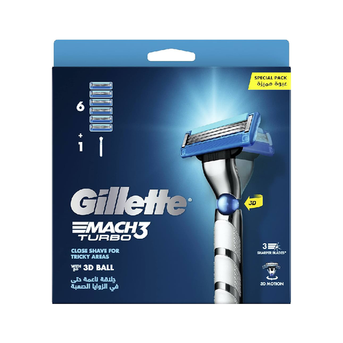 GILLETTE MACH 3 TURBO H+6