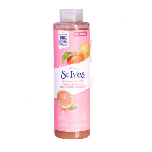 ST.IVES BODY WASH PINK LEMON & MANDARIN ORANGE 650 ML