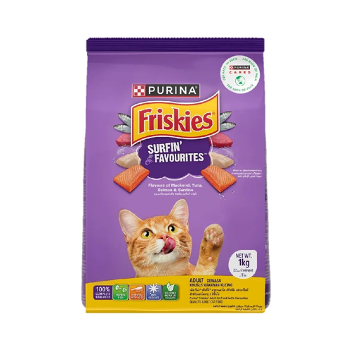 PURINA FRISKIES CAT FOOD ADULT SURFIN TURFIN 1KG