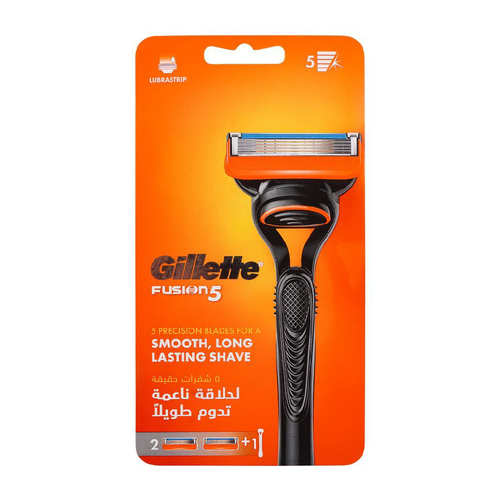 GILLETTE FUSION 5 RAZOR 5 BLADES WITH 2 CARTRIDGE