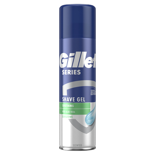 GILLETTE SHAVING GEL SOOTHING WITH ALOE VERA 200 ML