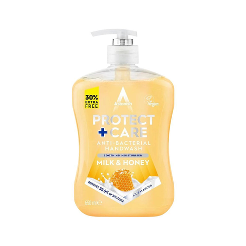ASTONISH HAND WASH MILK & HONEY ANTI-BACTERIAL 650 ML