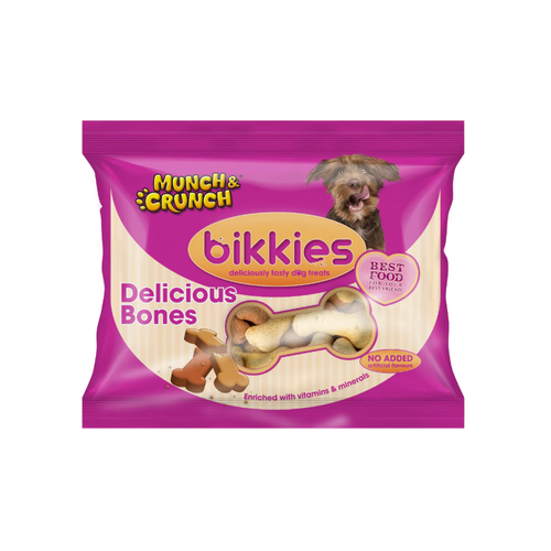 MUNCH & CRUNCH DOG BIKKIES DELICIOUS BONES 350 GM