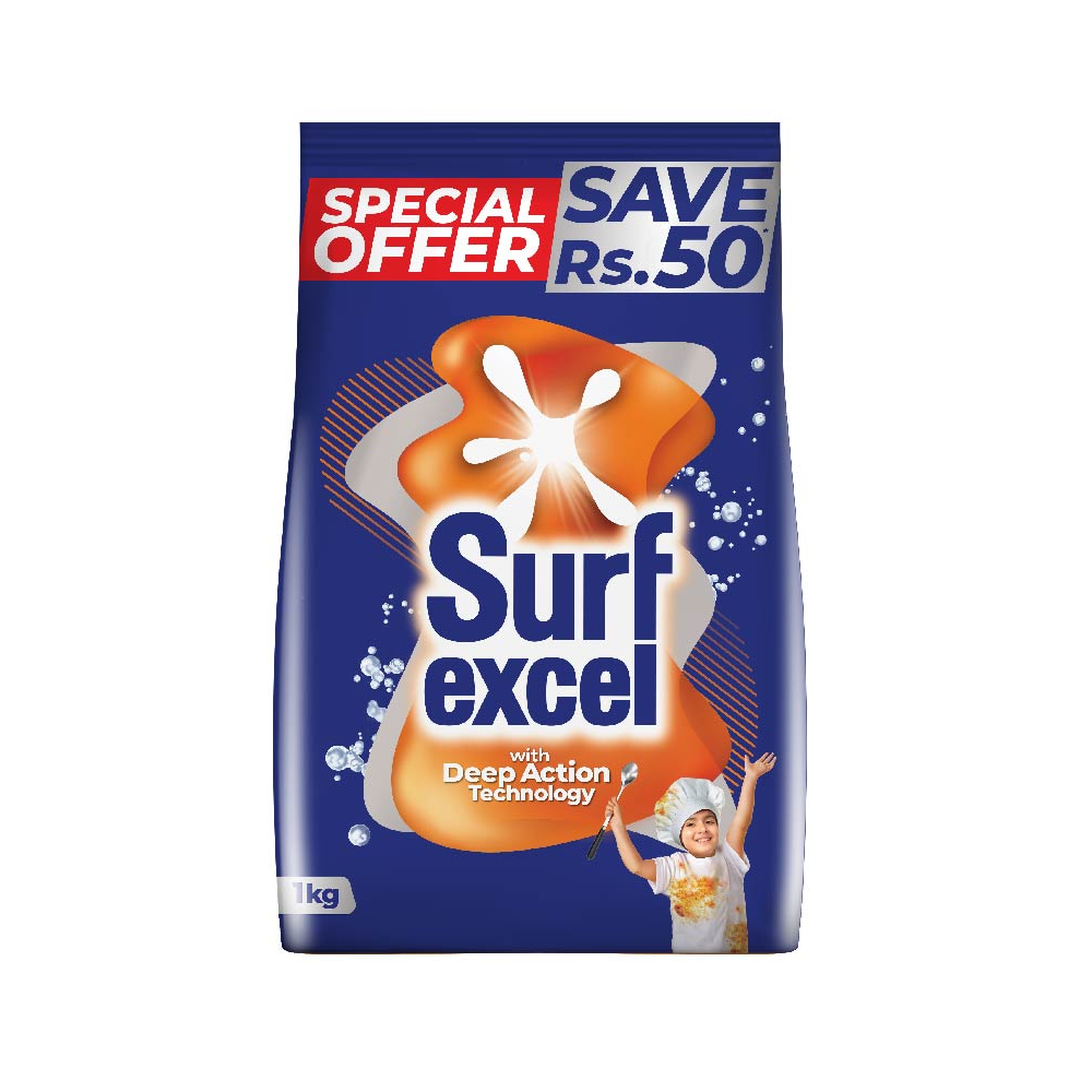 SURF EXCEL WASHING POWDER DTS SAVE RS.50 1 KG