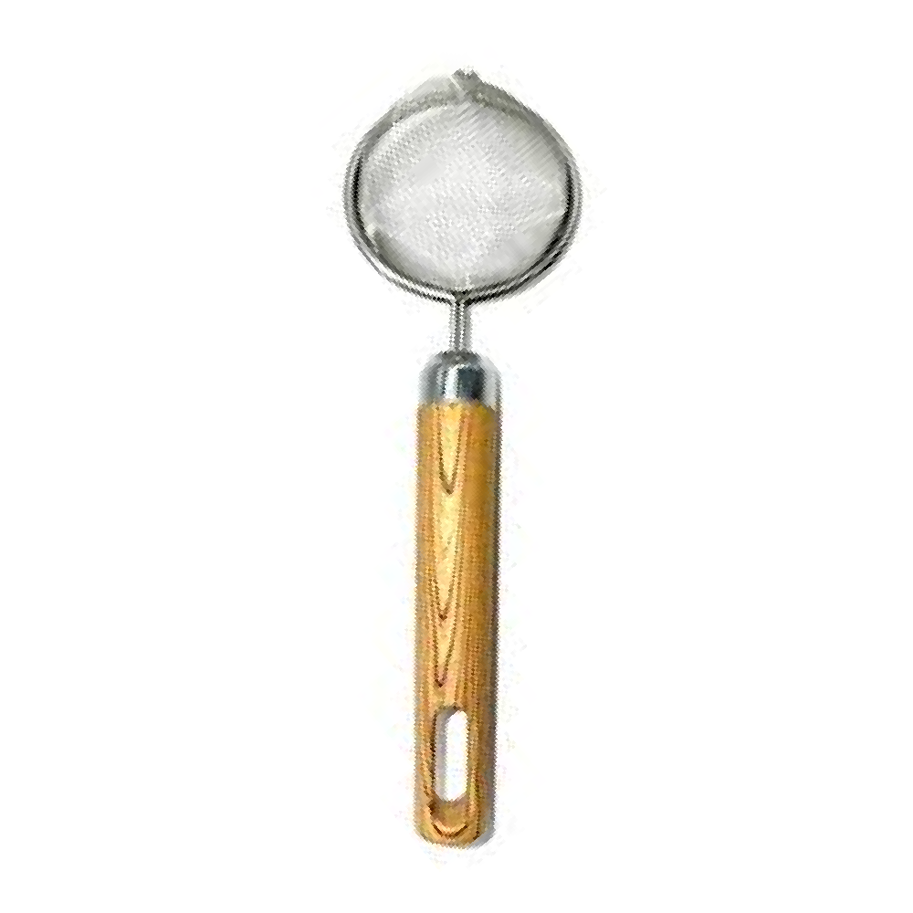 TEA STRAINER WOODEN HANDLE CC034W061
