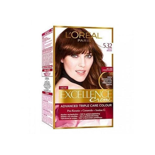 L'oreal- Paris Excellence Creme - 5.32 Solar Brown Hair Color