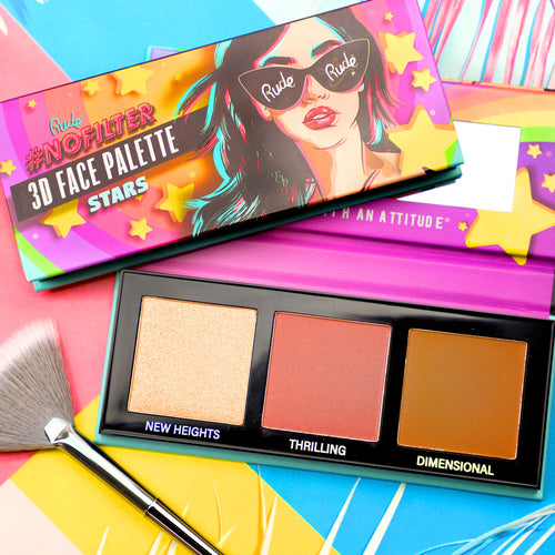 Rude Cosmetics - Nofilter 3d Face Palette - Starz
