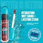 Nyx Professional Makeup -Lip I.V. Hydrating Lip Gloss Stain - Drippin In Rose